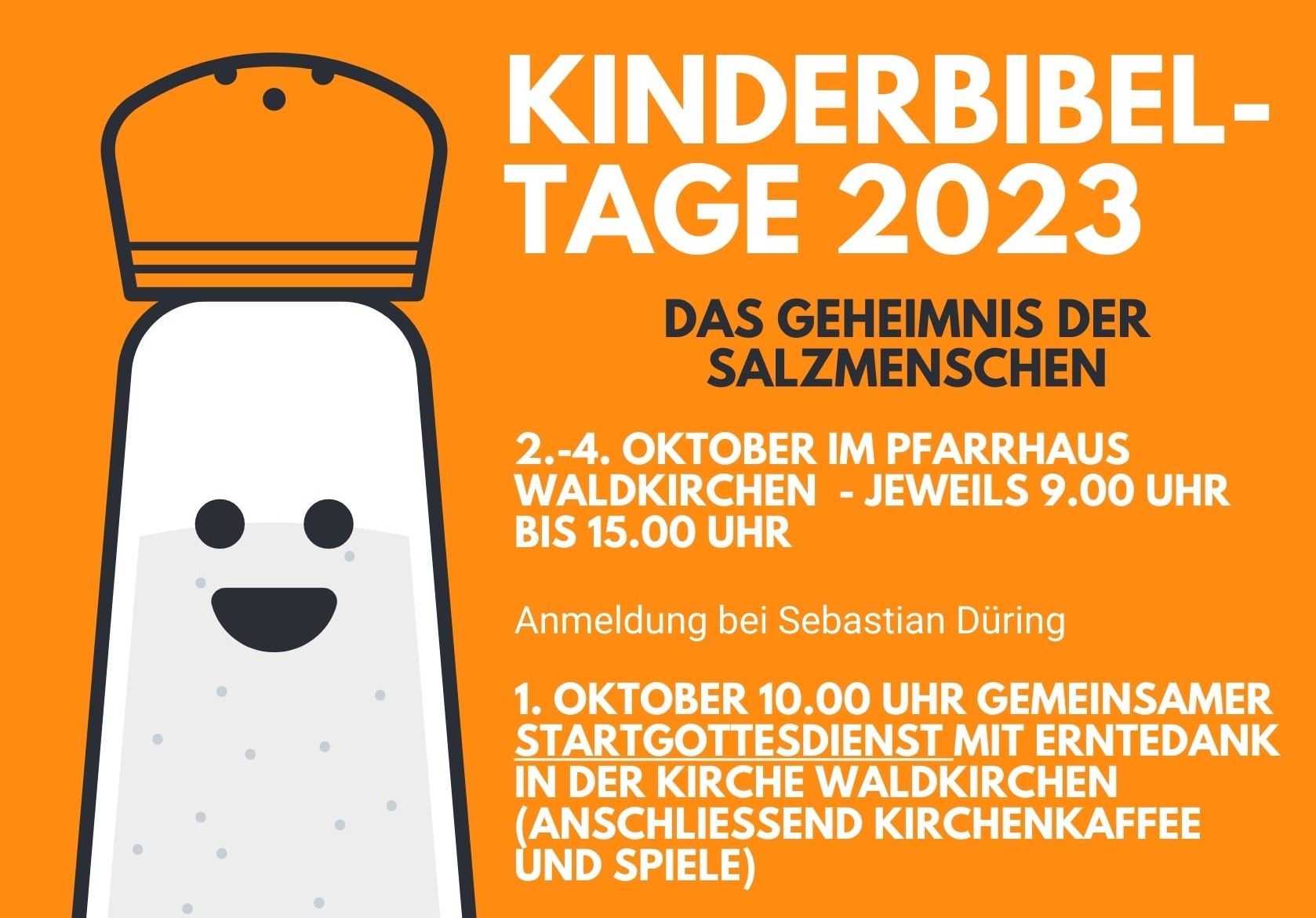 Kinderbibeltage vom 02.-04.10.2023 in Waldkirchen