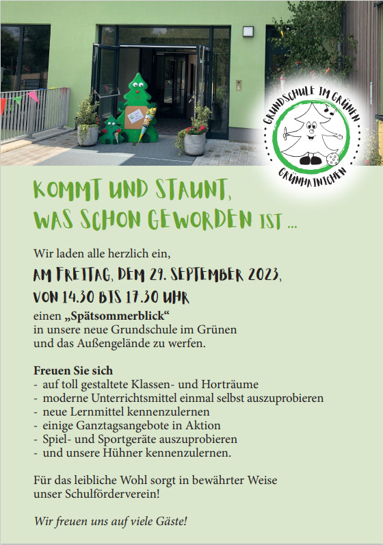 Grundschule im Grünen: "Spätsommerblick" am 29.09.2023