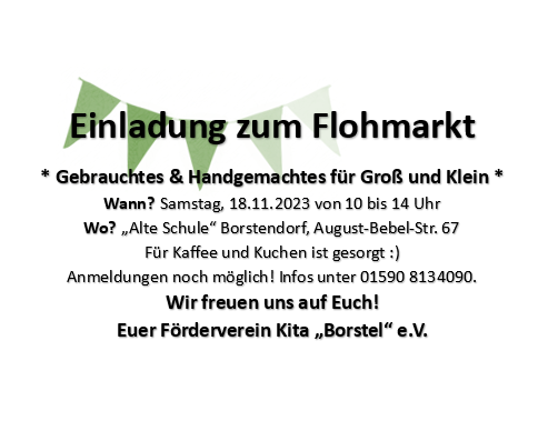 Flohmarkt Borstendorf 18.11.2023
