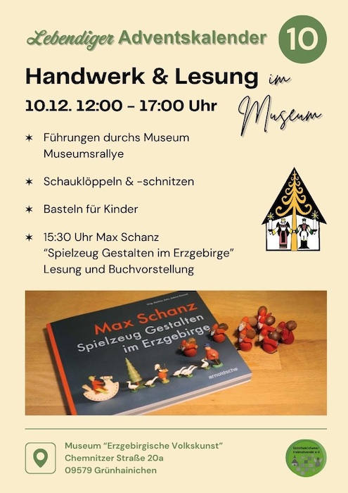 10.12.2023_Lebendiger Adventskalender_Handwerk & Lesung im Museum "Erzgebirgische Volkskunst"