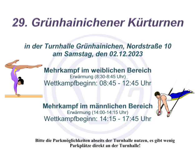 29. Grünhainichener Kürturnen am 02.12.2023