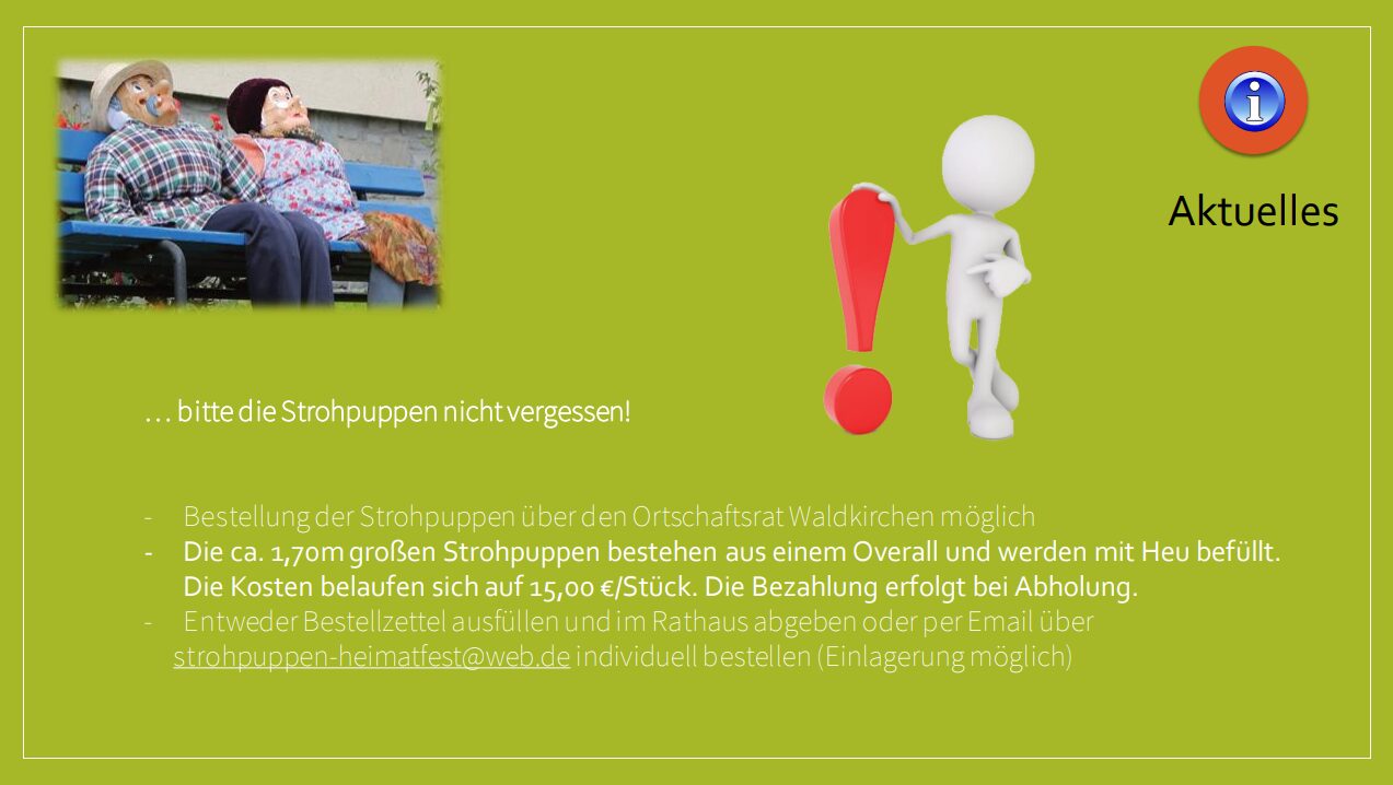 Strohpuppen-Wettbewerb