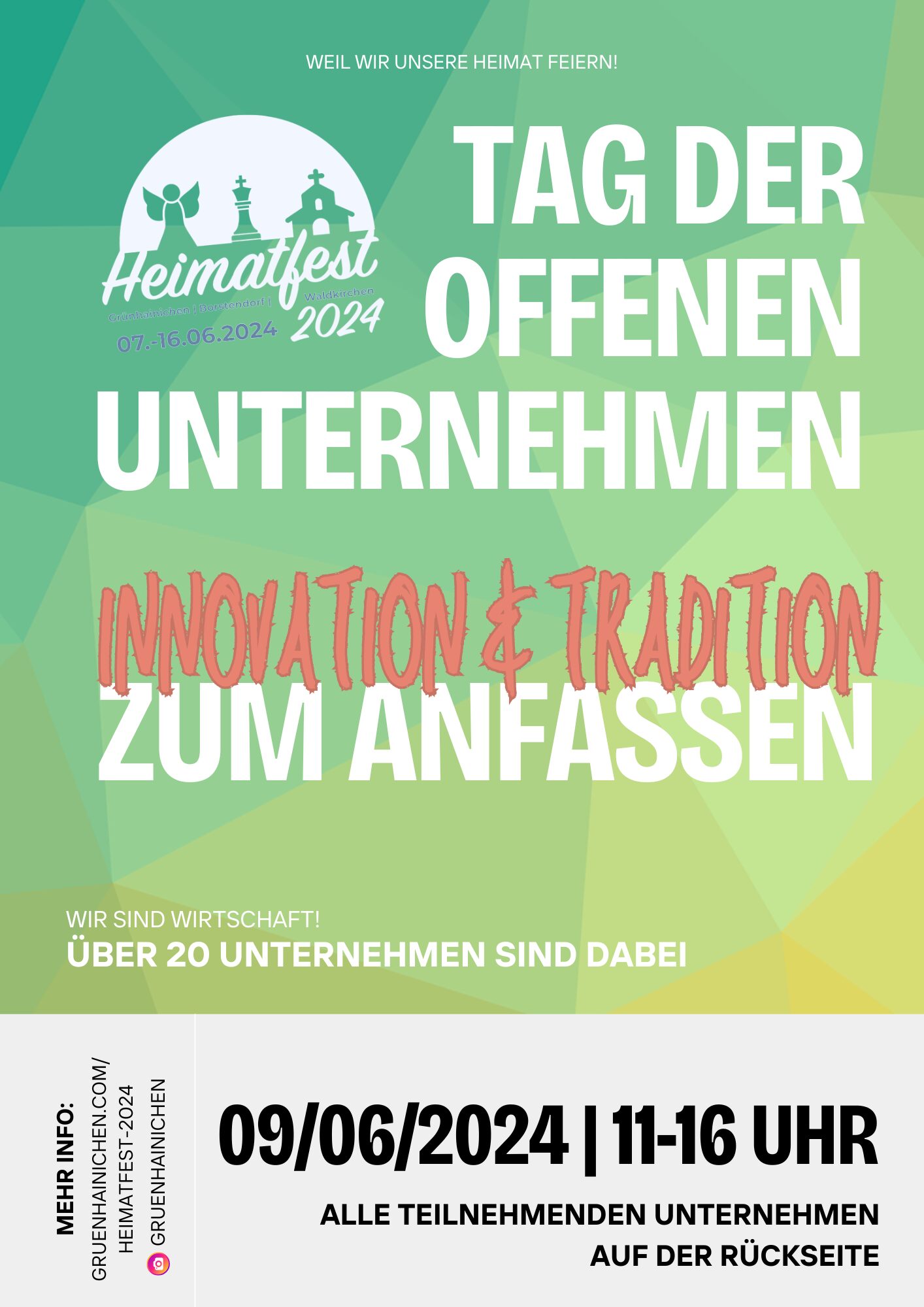 HEIMATFEST - „Innovation und Tradition zum Anfassen“ an Unternehmerstandorten am 09.06.2024
