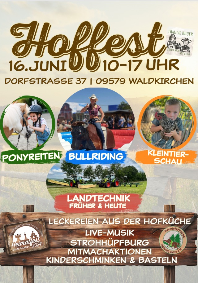 HEIMATFEST – stehender Festumzug am 16.06.2024 _mit dabei Hoffest in Waldkirchen
