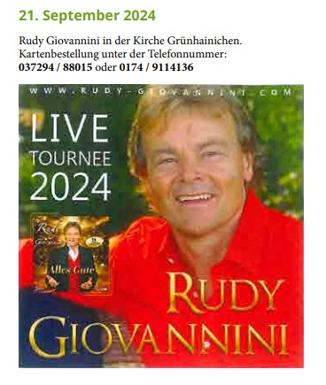 Rudy Giovannini am 21.09.2024 in Grünhainichen