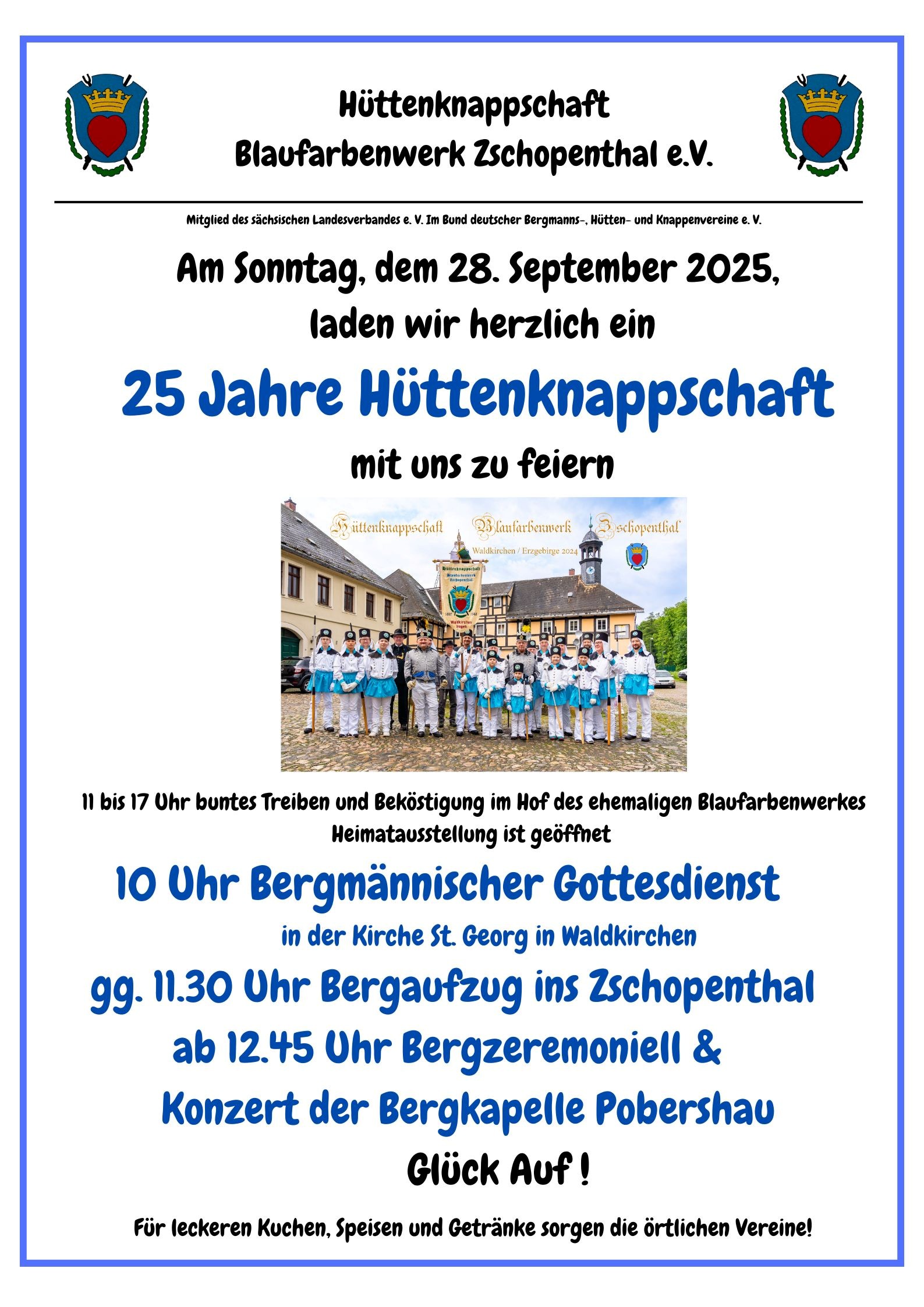 25 Jahre Hüttenknappschaft Waldkirchen am 28.09.2025