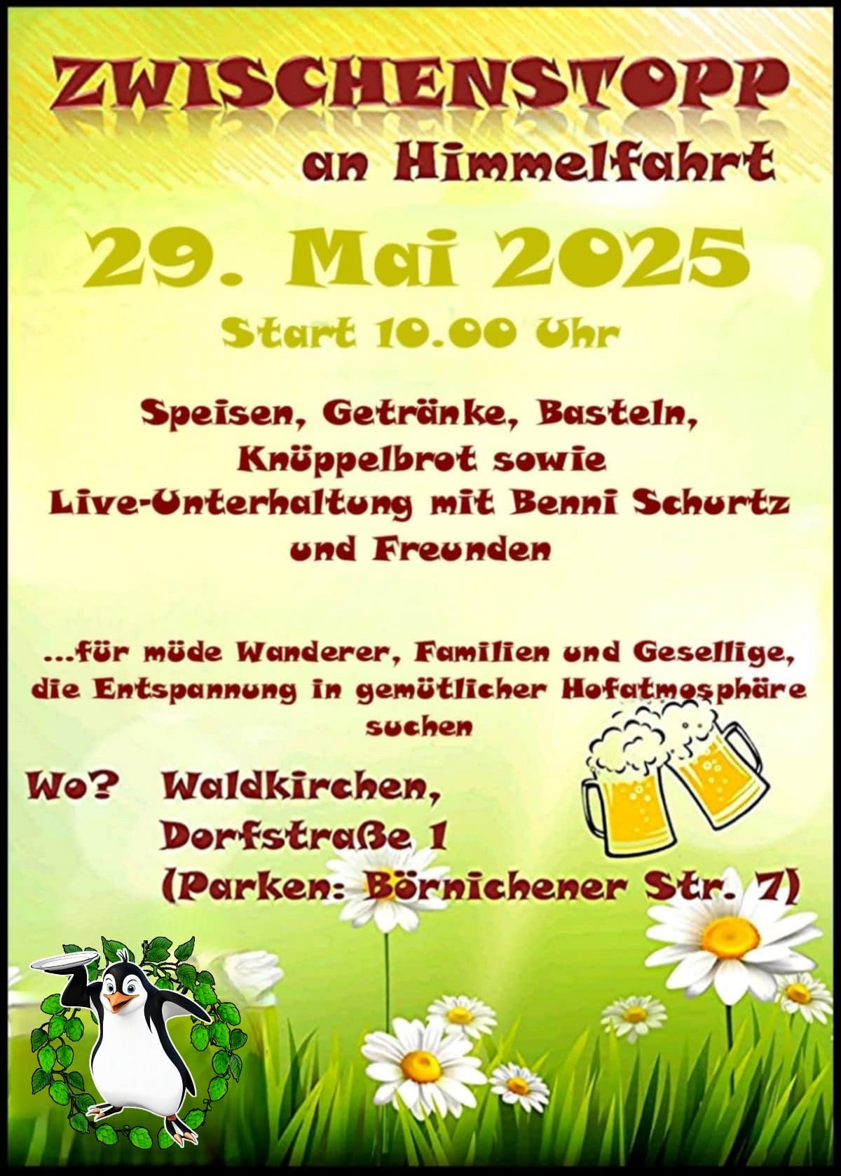 Zwischenstopp an Himmelfahrt 29.05.2025