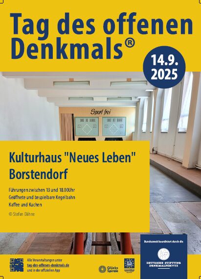Tag des offenen Denkmals - Kulturhaus Borstendorf - am 14.09.2025