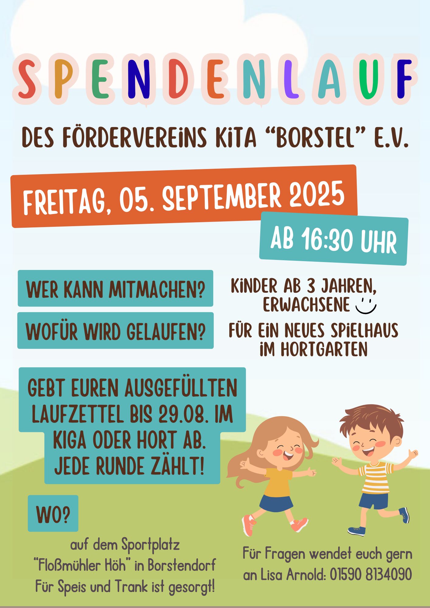 Spendenlauf in Borstendorf am 5.09.2025