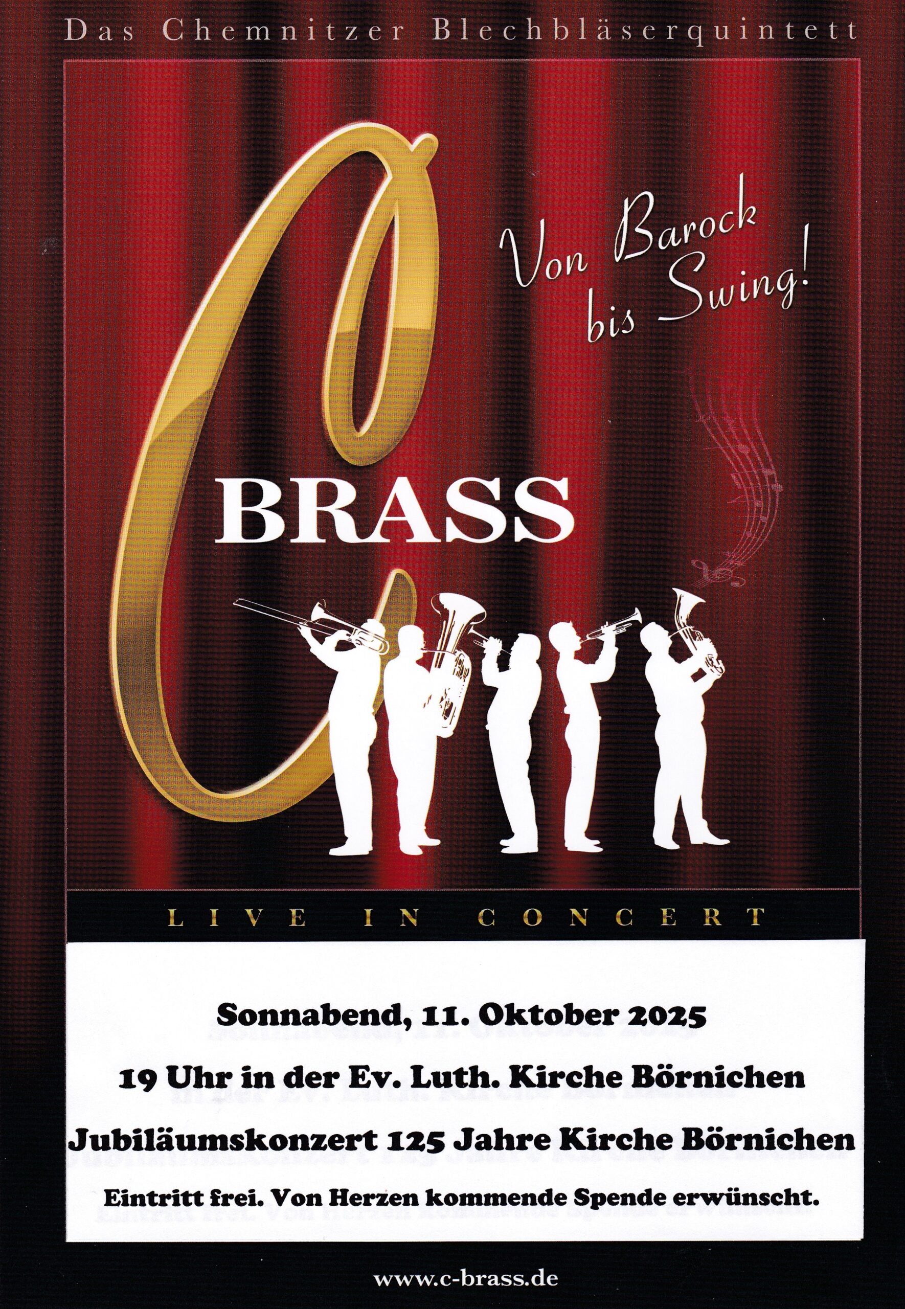 Konzert mit C - Brass am 11.10.2025