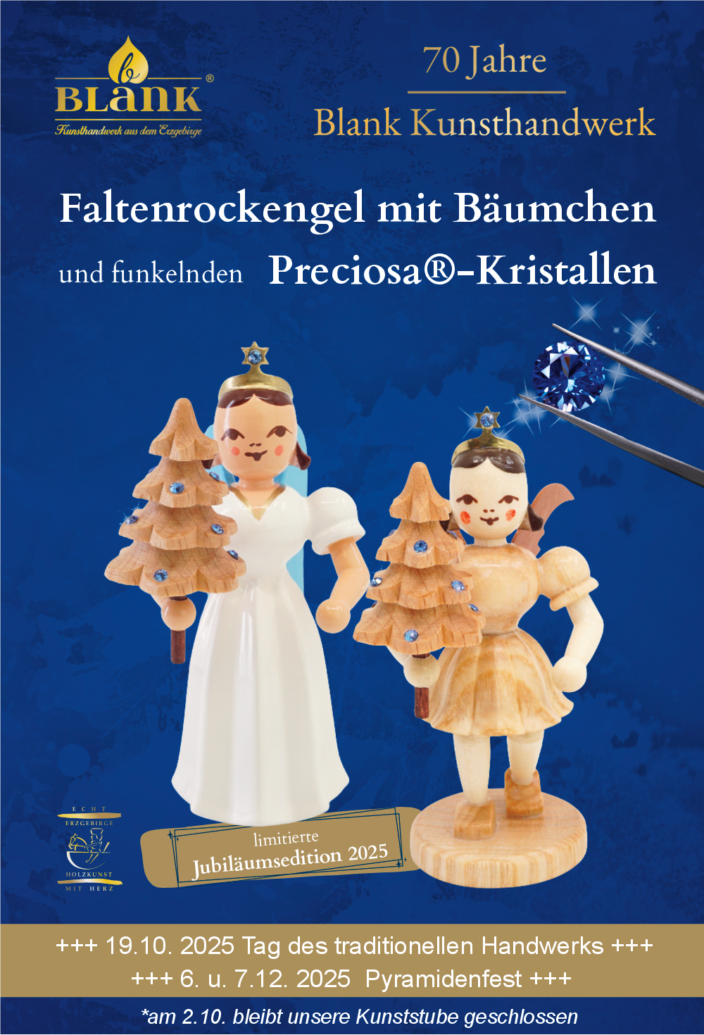 Pyramidenfest Fa. BLANK Faltenrockengel am 6.+7.12.2025