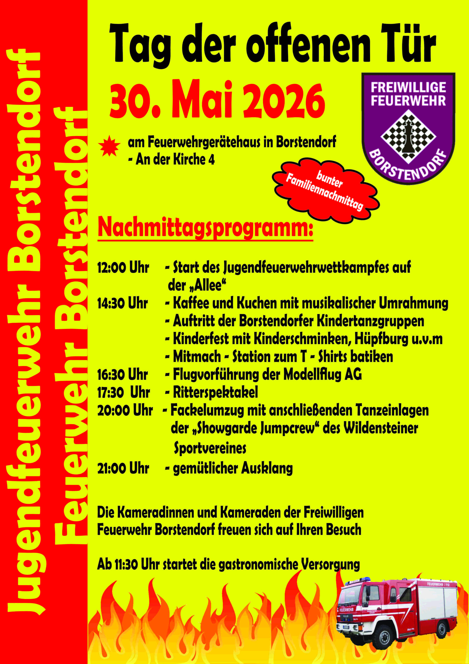 Feuerwehrfest in Borstendorf am 30.05.2026