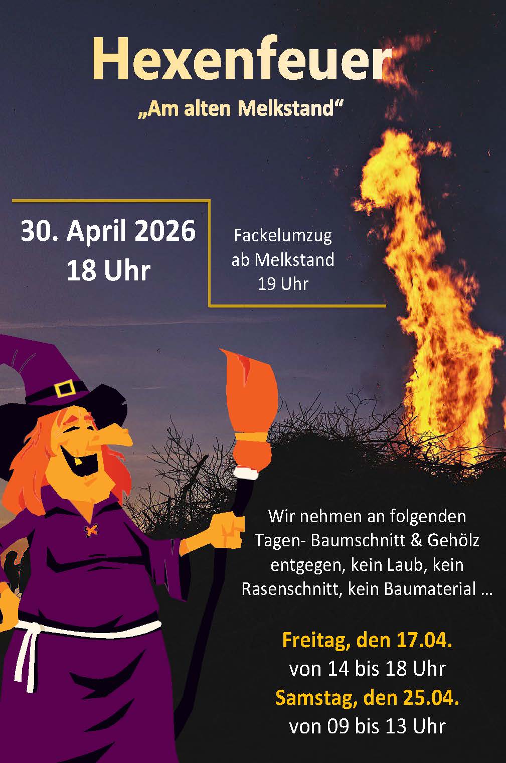 Hexenfeuer OT Waldkirchen am 30.04.2026