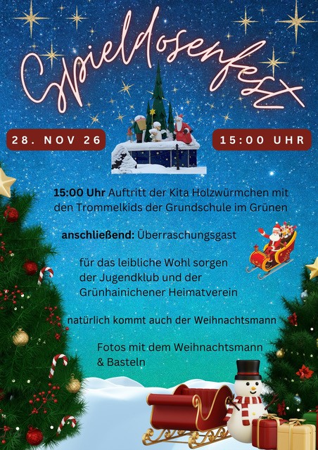 Plakat Spieldosenfest Grünhainichen